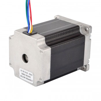 Nema 23 Stepper Motor Unipolar 1.8 Deg 1.35Nm (191.2oz.in) 1A 8.6V 57x57x76mm 6 Wires