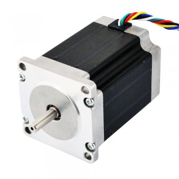 Dual Shaft Nema 23 Stepper Motor Unipolar 1.8 Deg 1.35Nm (191.2oz.in) 3A 3V 57x76mm 6 Wires