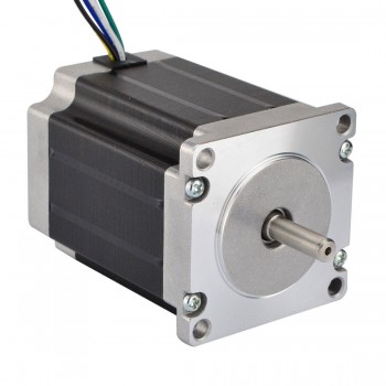 Dual Shaft Nema 23 Stepper Motor Unipolar 1.8 Deg 1.35Nm (191.2oz.in) 3A 3V 57x76mm 6 Wires