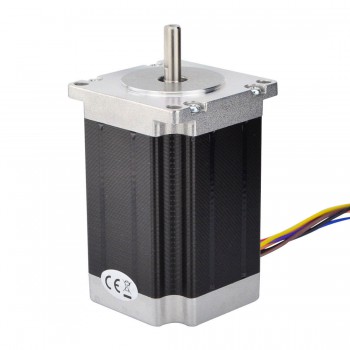 Nema 23 Stepper Motor Bipolar 1.8 Deg 2.83Nm (400 oz.in) 4A 2.26V 57x57x84mm 8 Wires