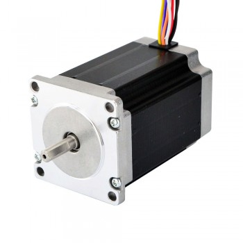 Dual Shaft Nema 23 Stepper Motor Uni/Bipolar 1.8 Deg 2.83Nm (400 oz.in) 4A 57x84mm 8 Wires