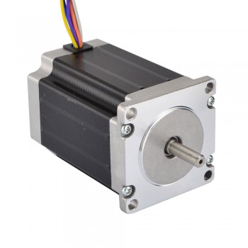 Dual Shaft Nema 23 Stepper Motor Uni/Bipolar 1.8 Deg 2.83Nm (400 oz.in) 4A 57x84mm 8 Wires