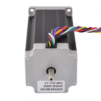 Dual Shaft Nema 23 Stepper Motor Bipolar 1.8 Deg 2.5Nm (354oz.in) 3A 57x57x114mm 8 Wires