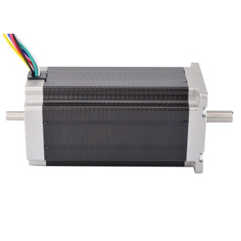 Dual Shaft Nema 23 Stepper Motor Bipolar 1.8 Deg 2.5Nm (354oz.in) 3A 57x57x114mm 8 Wires