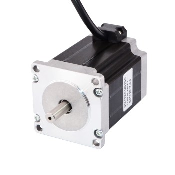 Dual Shaft Nema 23 Stepper Motor Bipolar 1.9Nm (269oz.in) 2.8A 3.2V 57x57x76mm 4 Wires