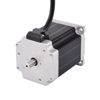 Dual Shaft Nema 23 Stepper Motor Bipolar 1.9Nm (269oz.in) 2.8A 3.2V 57x57x76mm 4 Wires