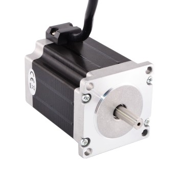 Dual Shaft Nema 23 Stepper Motor Bipolar 1.9Nm (269oz.in) 2.8A 3.2V 57x57x76mm 4 Wires