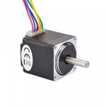 Dual Shaft Nema 11 Stepper Motor Unipolar 1.8 Deg 4.3Ncm (6.1oz.in) 0.95A 2.7V 28x31mm 6 Wires