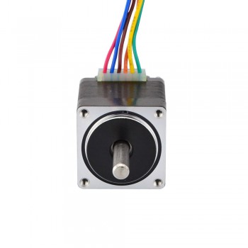 Dual Shaft Nema 11 Stepper Motor Unipolar 1.8 Deg 4.3Ncm (6.1oz.in) 0.95A 2.7V 28x31mm 6 Wires