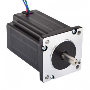 Dual Shaft Nema 24 Stepper Motor Bipolar 1.8 Deg 3.1Nm (439 oz.in) 3.5A 3.85V 60x60x88mm 4 Wires