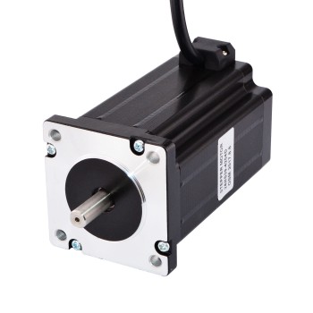 Dual Shaft Nema 24 Stepper Motor 1.8 Degree 4.2A 4Nm (566 oz.in) 2.96V 60x60x100mm 4 Wires