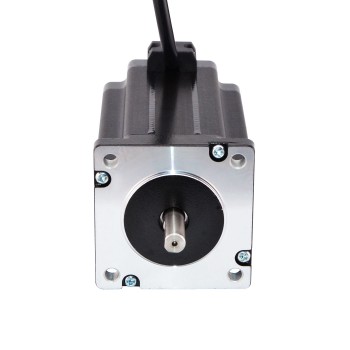 Dual Shaft Nema 24 Stepper Motor 1.8 Degree 4.2A 4Nm (566 oz.in) 2.96V 60x60x100mm 4 Wires