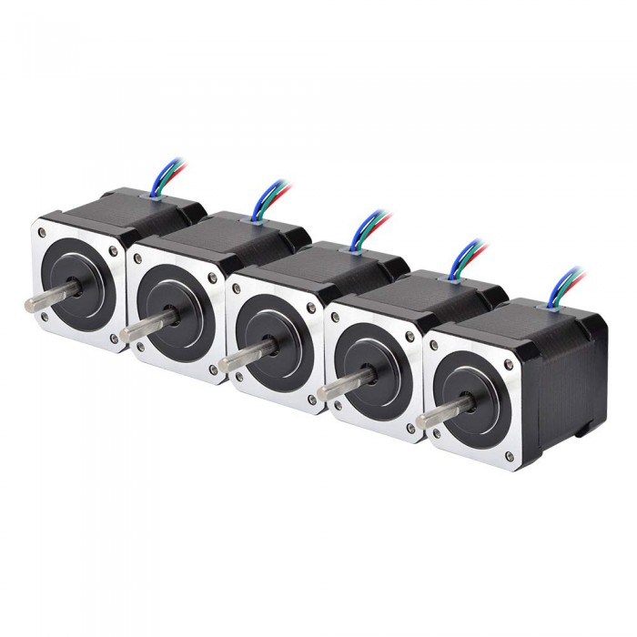 5 PCS Nema 17 Stepper Motor Bipolar 1.8 Deg 59Ncm 2A for DIY 3D Printer Motor CNC Robot 3D Printer 17HS19-2004S1