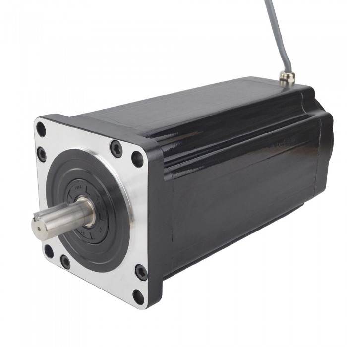 Nema 52 3-Phase Stepper Motor Bipolar 1.2 Deg 50 Nm(7082oz.in) 5.0A 130x130x260mm High Torque 3 Wires