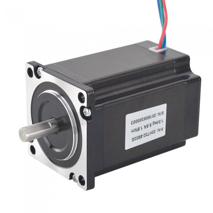 P Series Nema 23 57 x 57 mm 1.2 Deg 3-Phase Stepper Motor 5.5A 1.8Nm(254.95oz.in) D-Cut Shaft 3 Wires