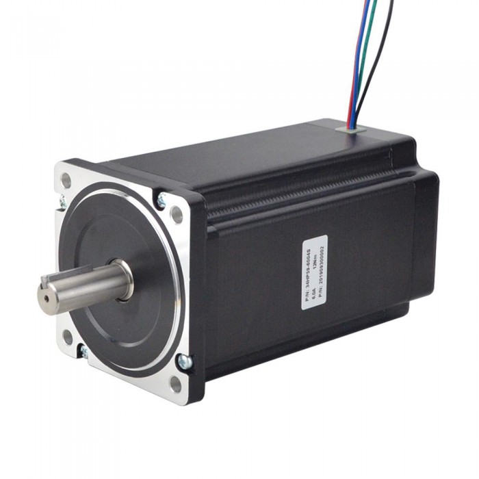 Nema 34 Stepper Motor Bipolar 1.8 Degree 12 Nm(1700oz.in) 2 Phase 6.0A 86x86x150.6mm 4 Wires