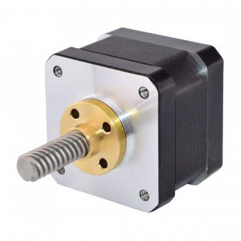 Nema 17 Economy Linear Stepper Motor External 1.8 Deg Lead Screw 32mm for DIY 3D Printer Kits