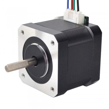 45Ncm Nema 17 Stepper Motor Quimat Stepper Motor Bipolar 2A 64oz.in 38mm Body 4-Lead w/ 1m Cable and Connector with Mounting Bracket for 3D Printer Hobby CNC 