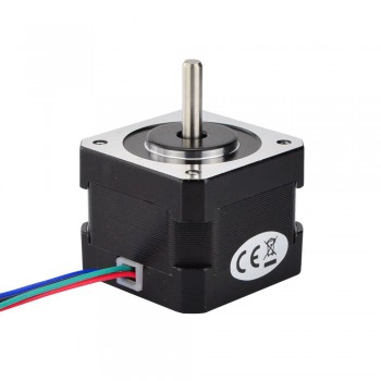 Nema 17 Bipolar Stepper Motor 12V 1.8 Degree 26Ncm (36.8oz.in) 0.4A 42x42x34mm 4 Wires