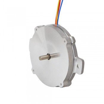 Round Pancake Nema 24 Stepper Motor Bipolar 1.8 Degree 6Ncm (8.498oz.in) 1A Φ60x9.6mm 4 Wires