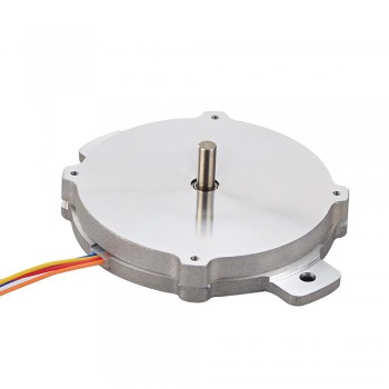 Round Pancake Nema 24 Stepper Motor Bipolar 1.8 Degree 6Ncm (8.498oz.in) 1A Φ60x9.6mm 4 Wires