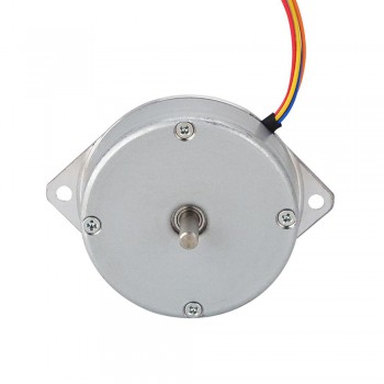 Round Pancake Nema 18  Stepper Motor Bipolar 1.8 Degree 9Ncm (12.748oz.in) 1A Φ46x16mm 4 Wires