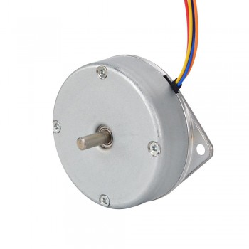 Round Pancake Nema 18  Stepper Motor Bipolar 1.8 Degree 9Ncm (12.748oz.in) 1A Φ46x16mm 4 Wires