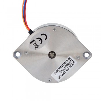 Round Pancake Nema 18 Stepper Motor Bipolar 1.8 Degree 9Ncm (12.748oz.in) 1A Φ46x16mm 4 Wires