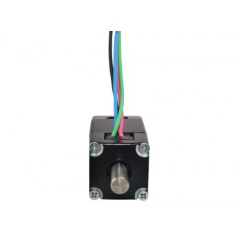 Mini Dual Shaft Nema 6 Stepper Motor Bipolar 1.8 Degree 0.58Ncm (0.82oz.in) 0.3A 14x14x30mm 4 Wires