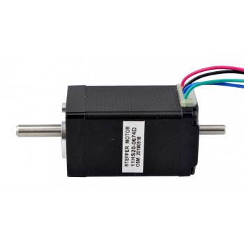 Dual Shaft Nema 11 Stepper Motor Bipolar 1.8 Degree 12Ncm (17.04oz.in) 0.67A 6.2V 28x28x51mm 4 Wires