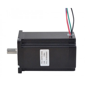 Nema 24 Stepper Motor Bipolar 2 Phase 1.8 Degree 3.5 Nm(495.74oz.in) 5.0A 60x60x97.8mm 4 Wires Keyway Shaft