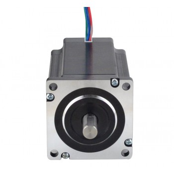 Nema 24 Stepper Motor Bipolar 2 Phase 1.8 Degree 3.5 Nm(495.74oz.in) 5.0A 60x60x97.8mm 4 Wires Keyway Shaft