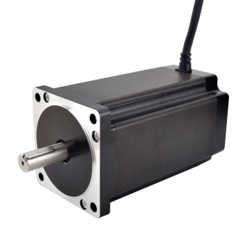 E Series Nema 34 Stepper Motor High Torque Bipolar 1.8 Degree 12.0 Nm(1699.68oz.in) 2 Phase 6.0A 4 Wires Keyway Shaft