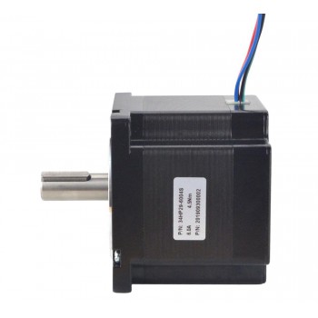 Nema 34 Stepper Motor Bipolar 1.8 Degree 4.5 Nm(637.38oz.in) 6.0A 2 Phase 4 Wires Keyway Shaft