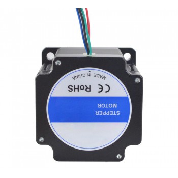Nema 34 Stepper Motor Bipolar 1.8 Degree 4.5 Nm(637.38oz.in) 6.0A 2 Phase 4 Wires Keyway Shaft