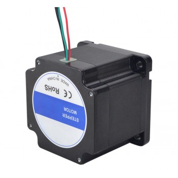 Nema 34 Stepper Motor Bipolar 1.8 Degree 4.5 Nm(637.38oz.in) 6.0A 2 Phase 4 Wires Keyway Shaft