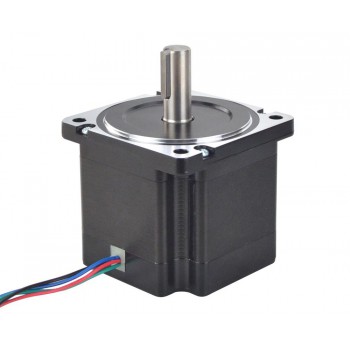 Nema 34 Stepper Motor Bipolar 1.8 Degree 4.5 Nm(637.38oz.in) 6.0A 2 Phase 4 Wires Keyway Shaft