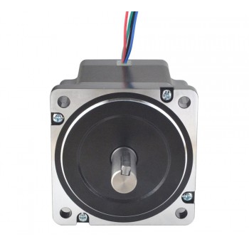 Nema 34 Stepper Motor Bipolar 1.8 Degree 4.5 Nm(637.38oz.in) 6.0A 2 Phase 4 Wires Keyway Shaft