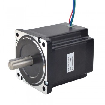 Nema 34 High Torque Stepper Motor Bipolar 1.8 Degree 7.2 Nm(1019.81oz.in) 6.0A 2 Phase 4 Wires Keyway Shaft 