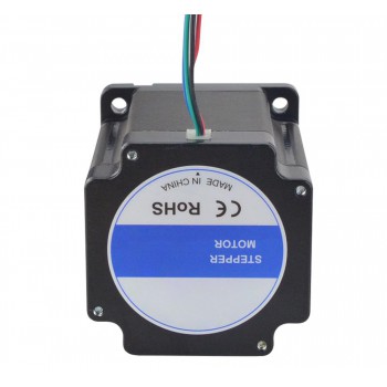 Nema 34 High Torque Stepper Motor Bipolar 1.8 Degree 7.2 Nm(1019.81oz.in) 6.0A 2 Phase 4 Wires Keyway Shaft