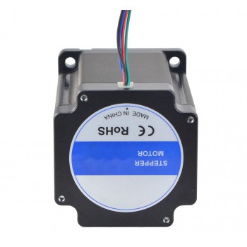 Nema 34 Stepper Motor High Torque Bipolar 1.8 Degree 8.2 Nm(1161.45oz.in) 6.0A 2 Phase 4 Wires Keyway Shaft