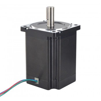Nema 34 Stepper Motor High Torque Bipolar 1.8 Degree 8.2 Nm(1161.45oz.in) 6.0A 2 Phase 4 Wires Keyway Shaft