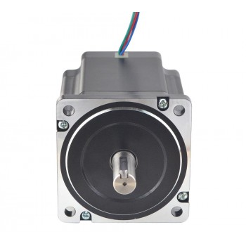 Nema 34 Stepper Motor High Torque Bipolar 1.8 Degree 8.2 Nm(1161.45oz.in) 6.0A 2 Phase 4 Wires Keyway Shaft