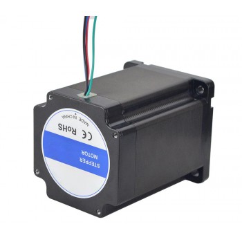 Nema 34 Stepper Motor High Torque Bipolar 1.8 Degree 8.2 Nm(1161.45oz.in) 6.0A 2 Phase 4 Wires Keyway Shaft