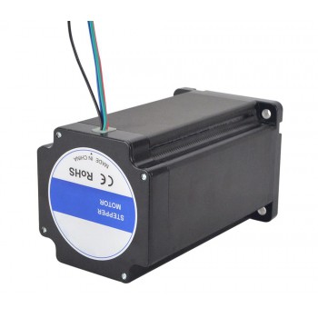 Nema 34 Stepper Motor Bipolar 1.8 Degree 12 Nm(1700oz.in) 2 Phase 6.0A 86x86x150.6mm 4 Wires