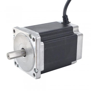 Nema 34 CNC Stepper Motor 1.8 Deg 8.5Nm (1203.94oz.in) 4 Wires High Torque Stepping Motor D-Cut Shaft