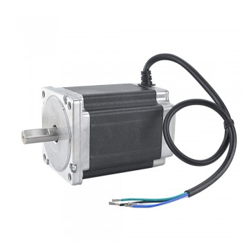 Nema 34 CNC Stepper Motor 1.8 Deg 8.5Nm (1203.94oz.in) 4 Wires High Torque Stepping Motor D-Cut Shaft