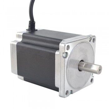 Nema 34 CNC Stepper Motor 1.8 Deg 8.5Nm (1203.94oz.in) 4 Wires High Torque Stepping Motor D-Cut Shaft