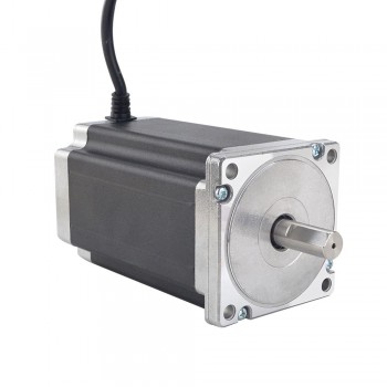 Nema 34 High Torque Bipolar CNC Stepper Motor 1.8 Deg 12.0Nm (1699.68oz.in) 86x86x150.5mm 5.2 A 4 Wires