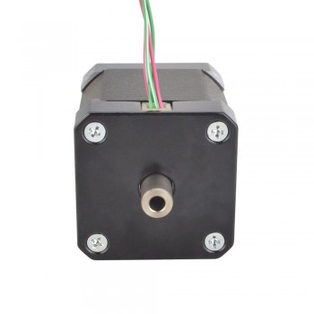 Nema 17 Hollow Shaft Stepper Motor Bipolar 1.8 Deg 0.36 Nm(42.49oz.in) 1.5A 42x42x47.75mm 4 Wires
